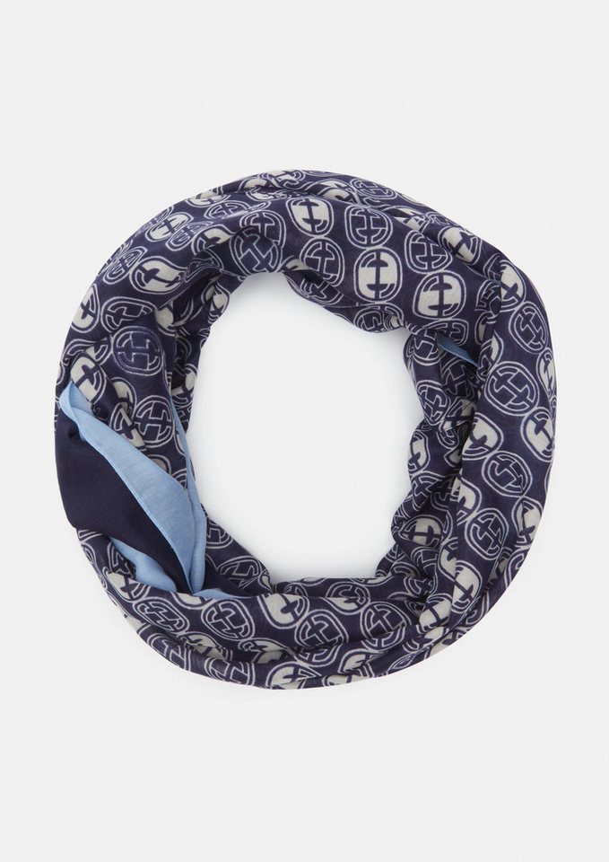 comma Loop Tuch Loop-Schal mit Icon-Muster, (1-St) von comma