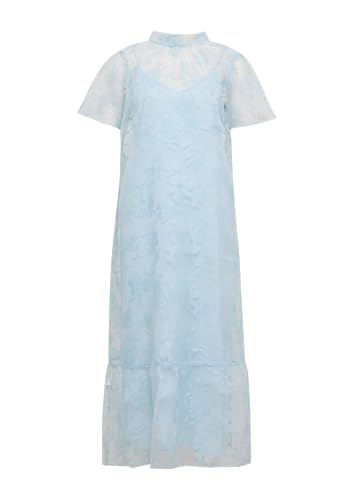 comma Luftiges Organza-Kleid mit herausnehmbarem Unterkleid hellblau 38 von comma