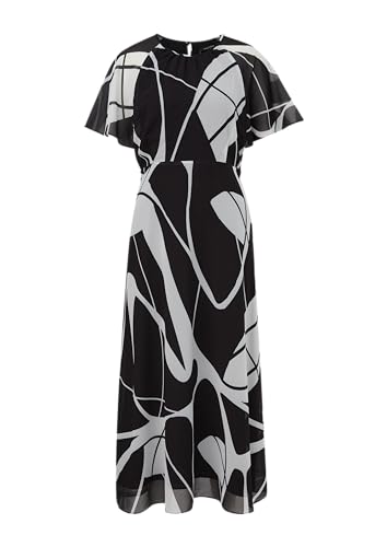 comma Maxi Chiffonkleid mit Allover Print von comma