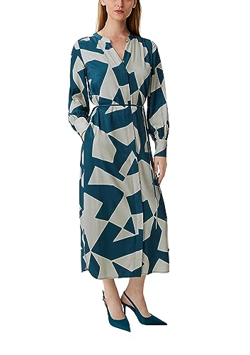 comma Damen 2138391 Kleid, 69A7 türkis, 46 von comma