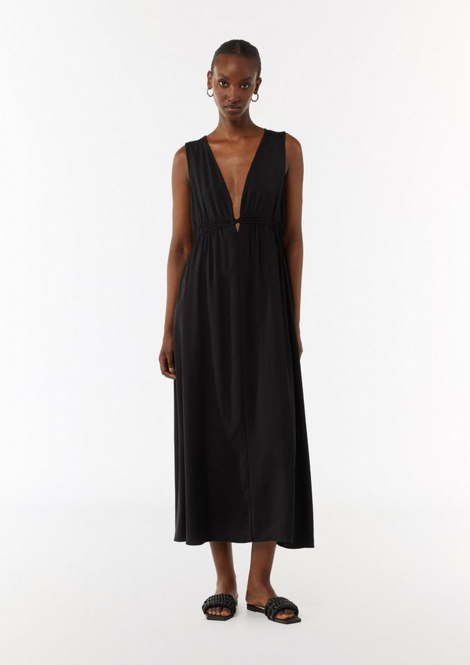 comma Maxikleid Kleid Kleid mit elastischem Bund (1-tlg) von comma