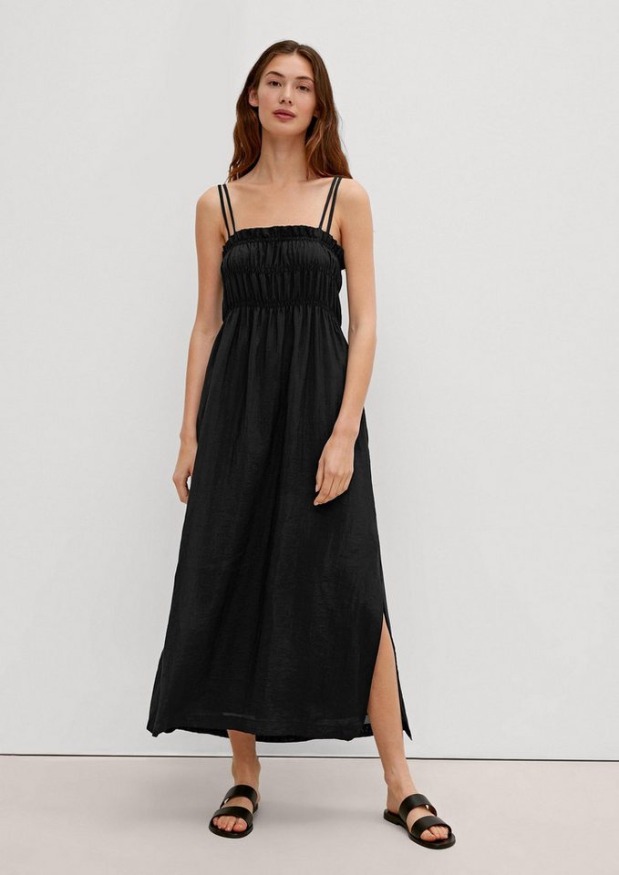 comma Maxikleid Kleid Midi-Kleid mit Rüschendetail von comma