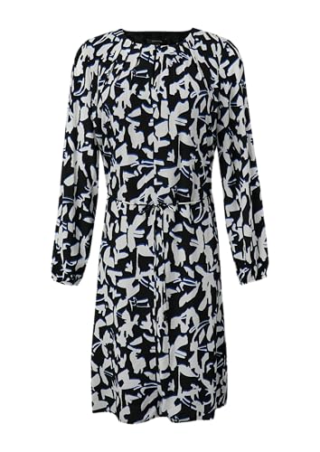 comma Midikleid mit Allover Print von comma