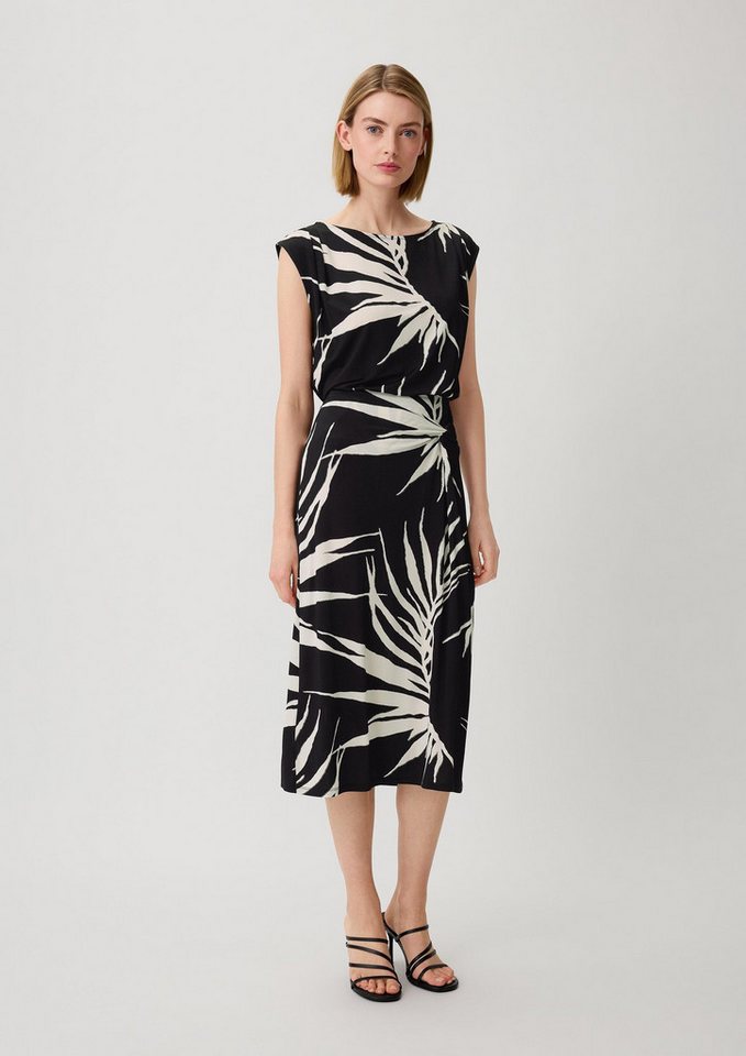 comma Midirock Rock Gemusterter Rock aus Viskosestretch von comma