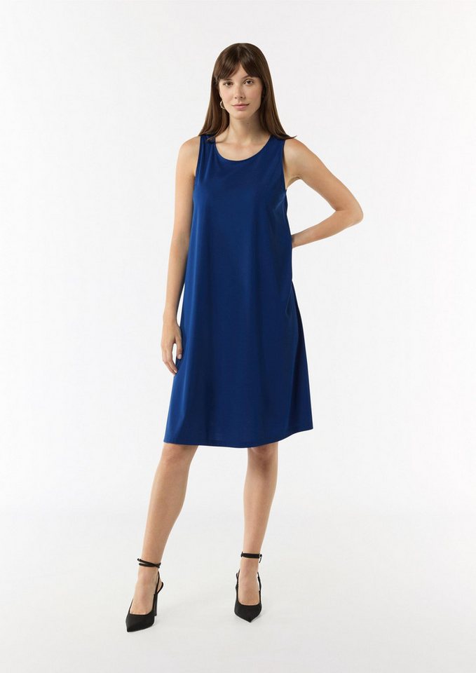 comma Minikleid Kleid Ärmelloses Jersey-Kleid in A-Linien-Form von comma