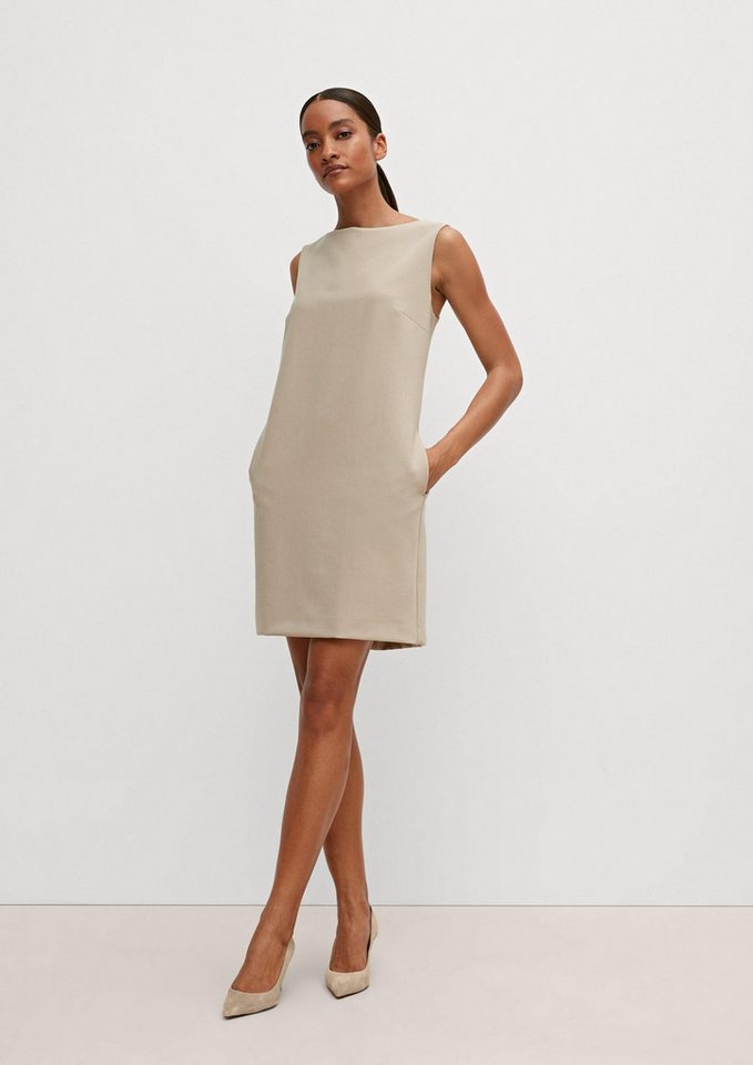comma Minikleid Kleid Businesskleid mit Fischgrat-Muster von comma