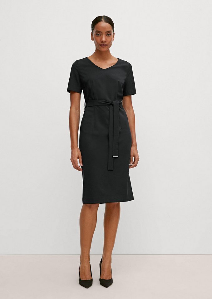 comma Minikleid Kleid Etuikleid aus Tricotine-Stoff von comma