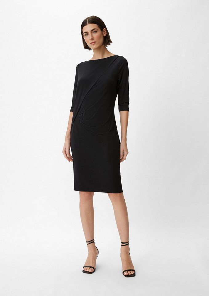 comma Minikleid Kleid Jerseykleid mit Raffung von comma