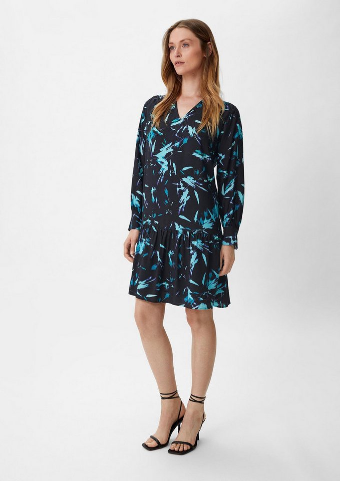 comma Minikleid Kleid Kleid mit Allover-Print von comma