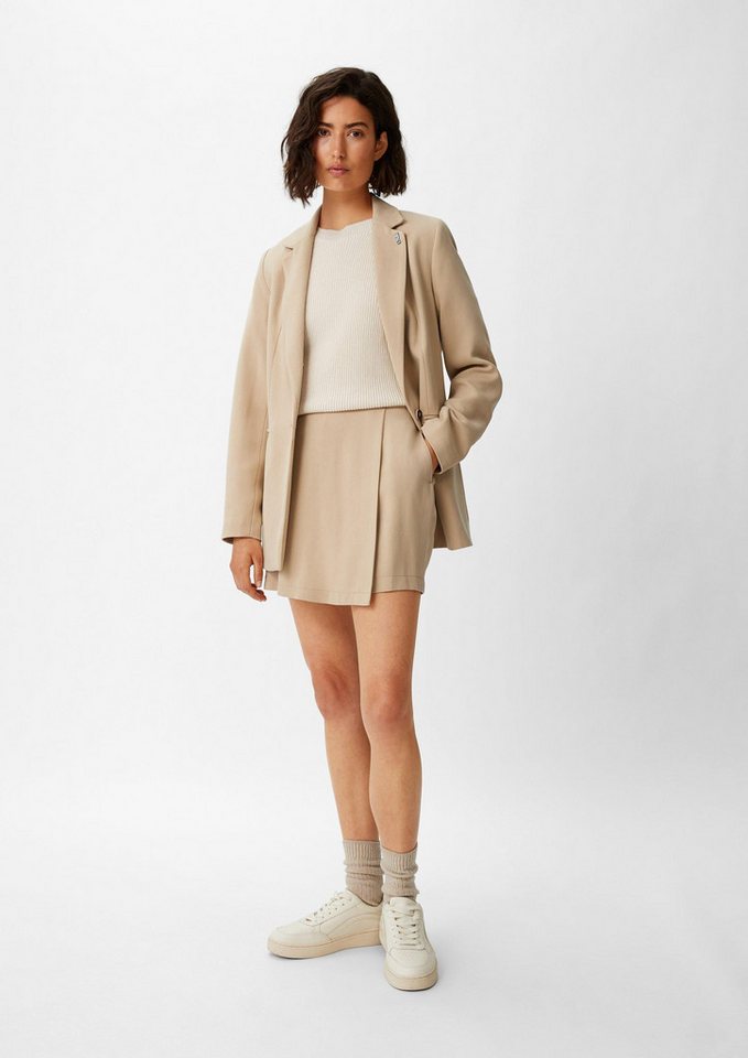 comma Minirock Hose Loose: Hosenrock aus Twill von comma