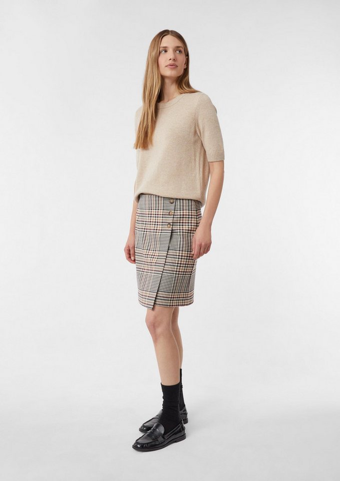 comma Minirock Rock Kurzer Karo-Rock in Wickel-Optik comma Minirock Rock Kurzer Karo-Rock in Wickel-Optik von comma