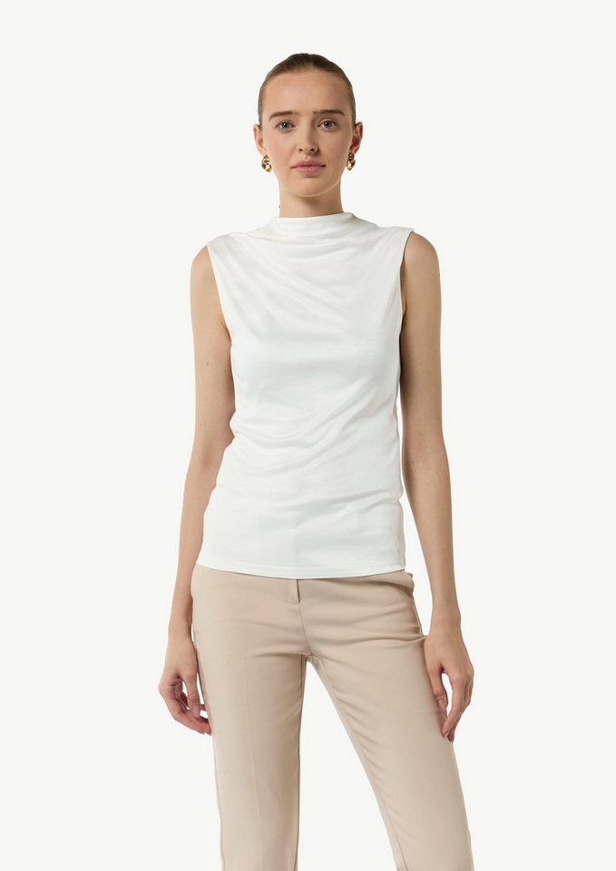 comma Muskelshirt T-Shirt Ärmelloses Top aus Jersey von comma