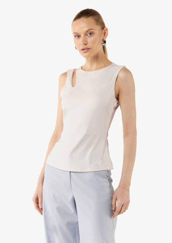 comma Muskelshirt T-Shirt Jersey-Top mit Cut-Out an der Schulterpartie von comma