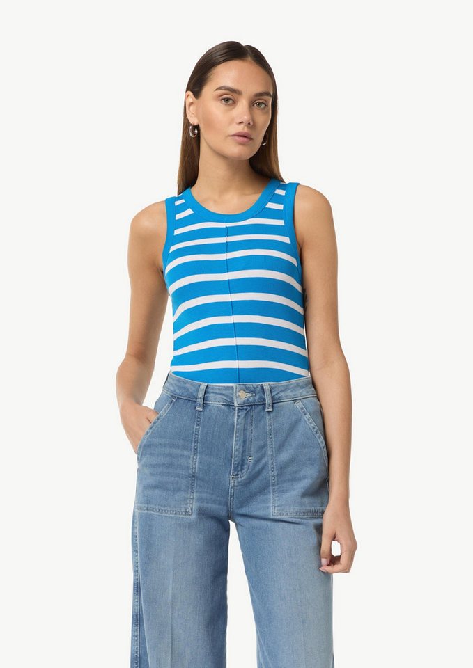 comma Muskelshirt T-Shirt Top aus Viskosemix von comma