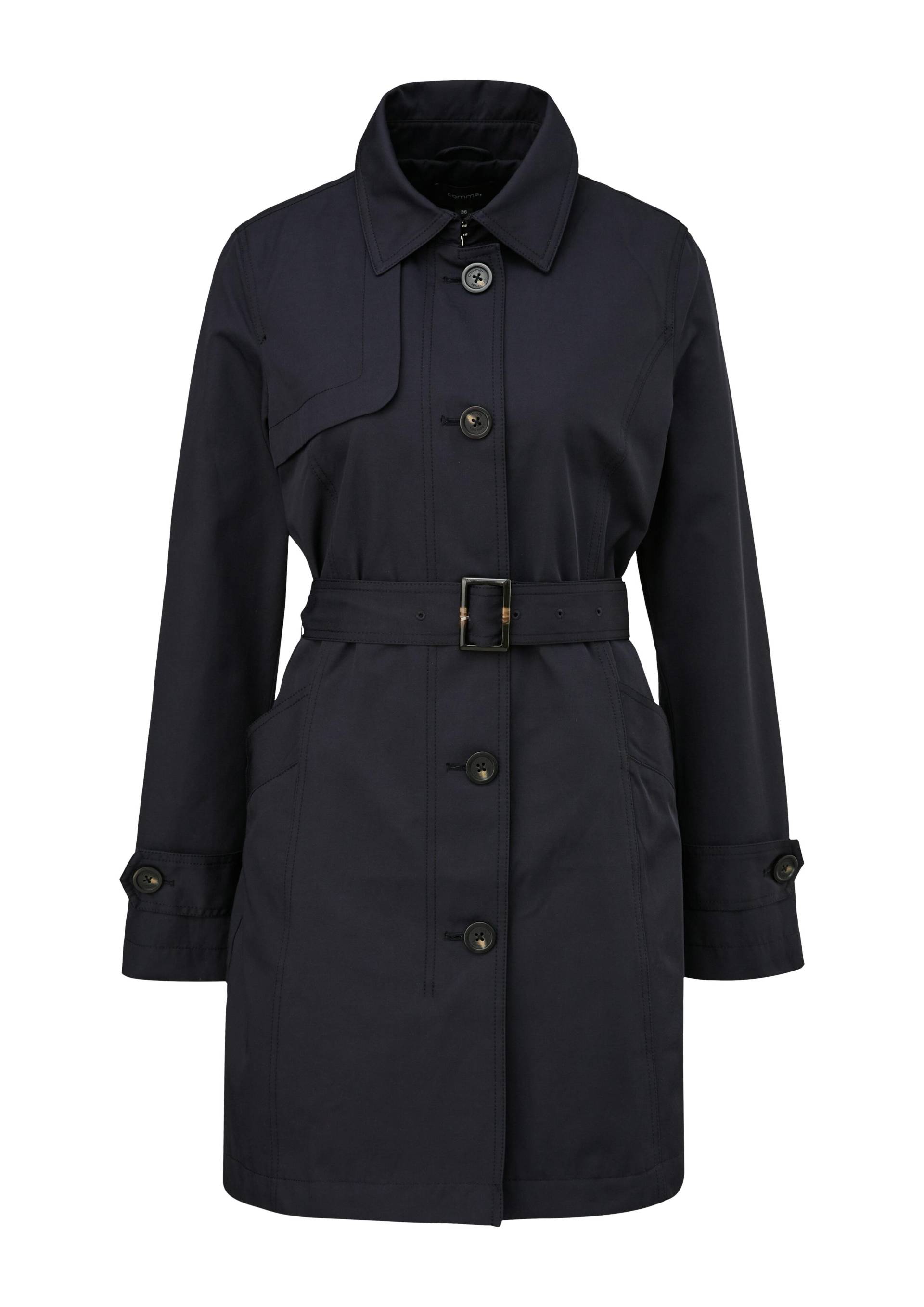 comma - Outdoor-Mantel blau - Gr. - 38 von comma