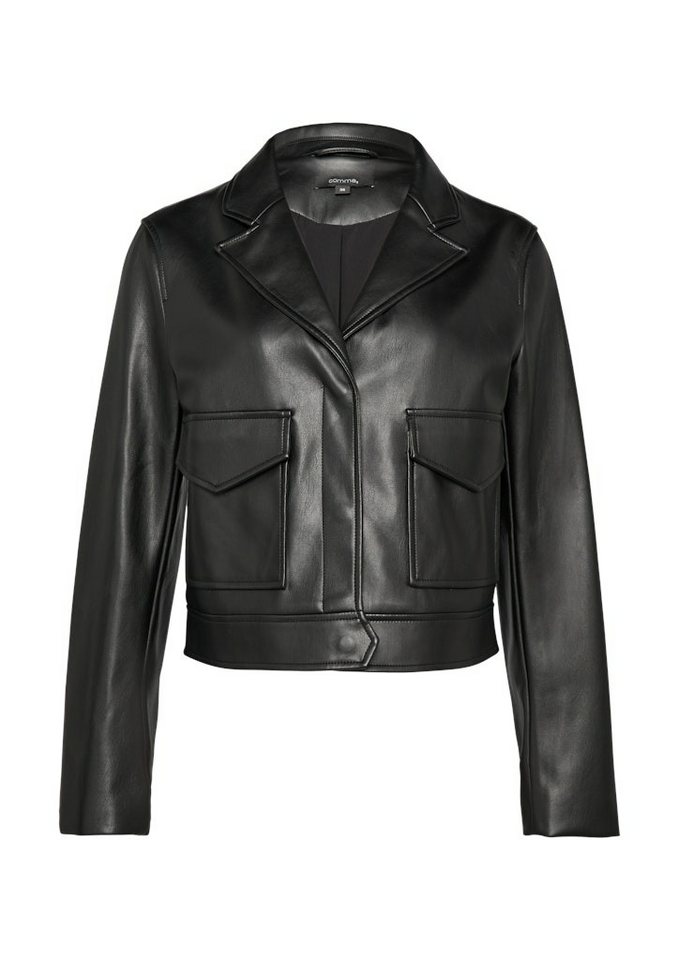 comma Outdoorjacke Lederjacke für Damen (1-St) von comma