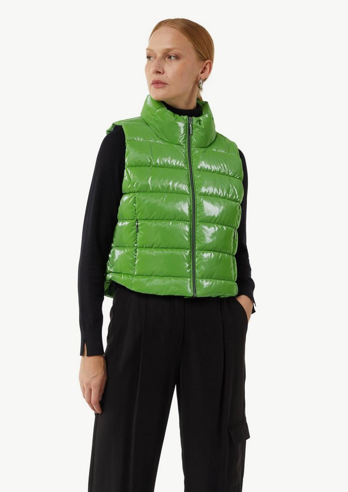 comma Outdoorjacke Outdoor-Weste Glänzende Weste mit Steppung von comma
