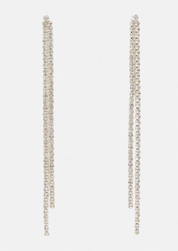 comma Paar Ohrstecker Mode Ohrringe, Lange Ohrstecker mit Schmucksteinen von comma