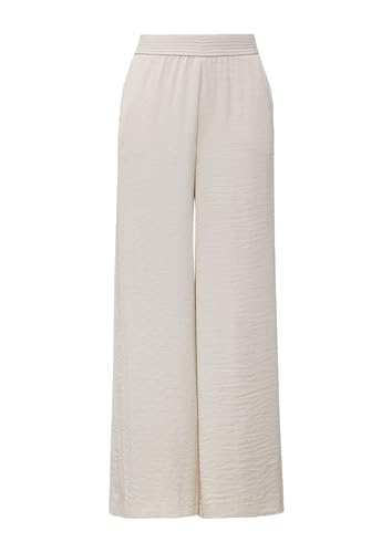 comma Palazzo-Hose aus Satin im Relaxed Fit beige 40 von comma