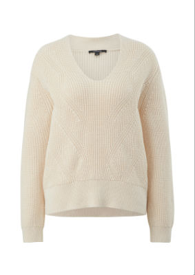comma Pullover langarm - beige - 46 von comma