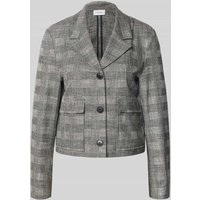 comma Regular Fit Blazer mit Reverskragen und Pattentaschen in Graphit, Größe 34 von comma