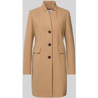 comma Regular Fit Mantel mit Viskose-Anteil in Camel, Größe 40 von comma