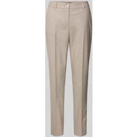 comma Regular Fit Stoffhose mit Strukturmuster in Taupe, Größe 42 comma Regular Fit Stoffhose mit Strukturmuster in Taupe, Größe 42 von comma