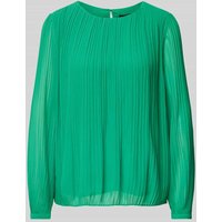 comma Relaxed Fit Bluse mit gelegten Falten in Gruen, Größe 40 von comma