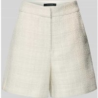 comma Relaxed Fit Shorts mit Strukturmuster in Weiss, Größe 36 von comma