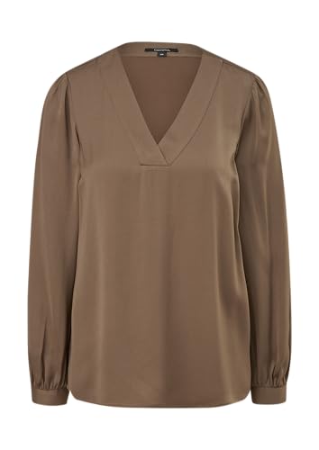 comma Damen 2142827 Bluse, 8613 braun, 40 von comma