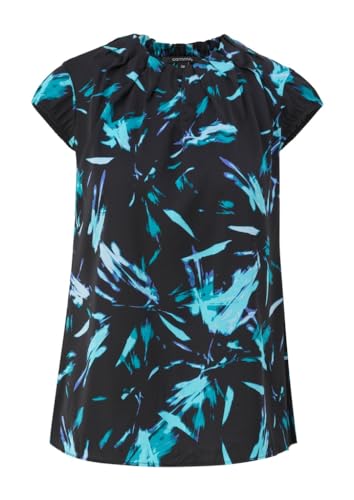 comma Damen 60.2.61.10.100.2137099 Bluse, 99B4 schwarz, 34 von comma