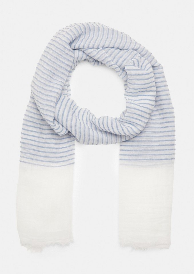 comma Schal Tuch, Gestreifter Schal mit Fransen von comma