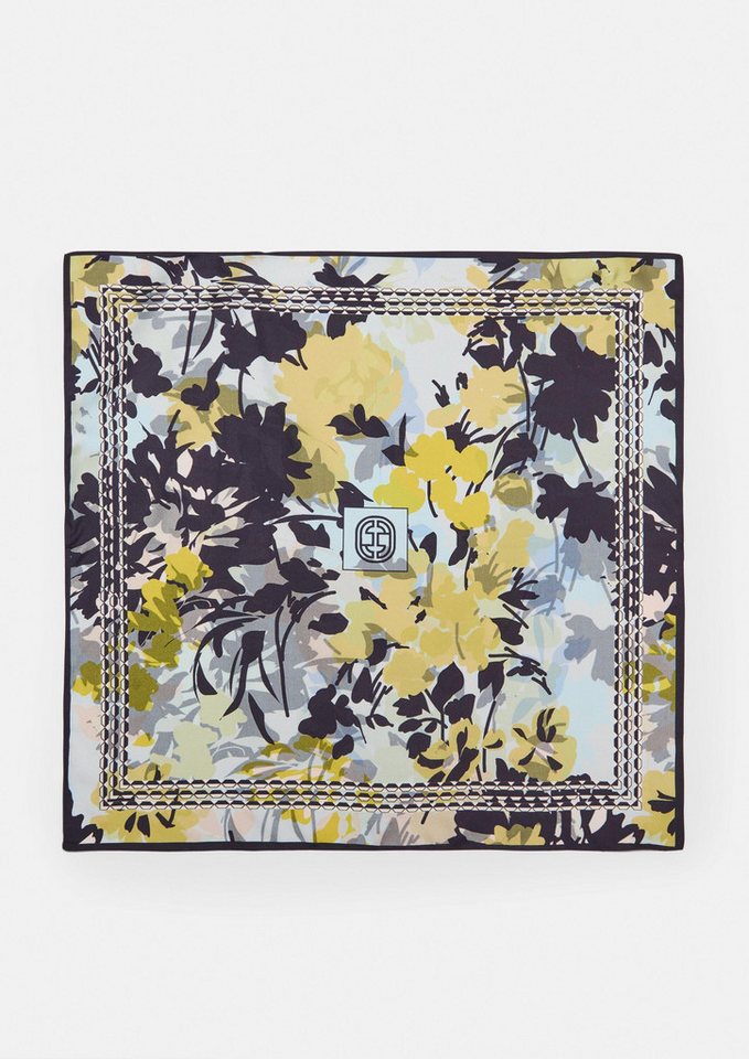 comma Schal Tuch, Hochwertiges Seidentuch mit ornamentalem Print von comma