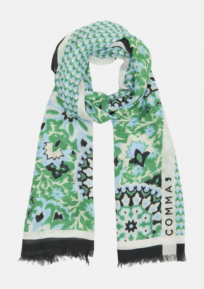 comma Schal Tuch, Modal-Schal mit Print von comma