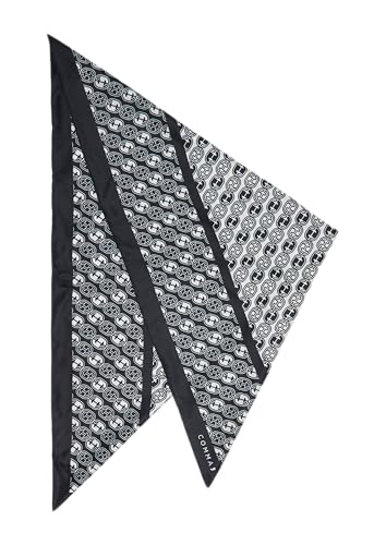 comma Schal aus Satin mit Icon-Muster navy ONESIZE von comma