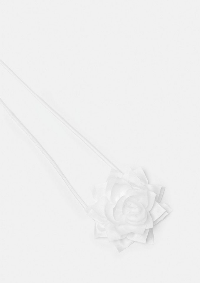 comma Schlüsselanhänger Accessories, Blumen-Accessoire aus Satin mit Bindeband von comma