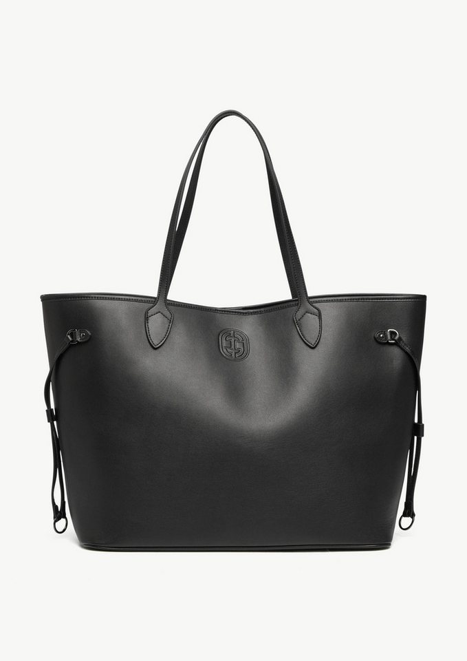 comma Shopper Shopper (1-tlg), Shopper aus Rindsleder mit Logo-Detail von comma
