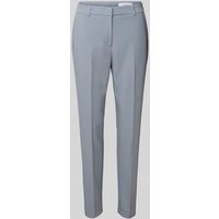 comma Slim Fit Anzughose mit Bügelfalten in Rauchblau, Größe 36 von comma