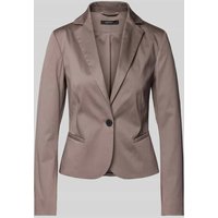 comma Slim Fit Blazer mit Leistentaschen in Taupe, Größe 48 comma Slim Fit Blazer mit Leistentaschen in Taupe, Größe 48 von comma