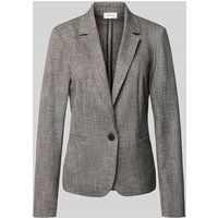 comma Slim Fit Blazer mit Reverskragen und Paspeltaschen in Graphit, Größe 42 von comma