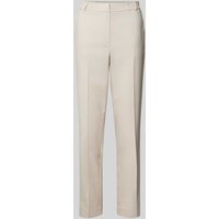 comma Slim Fit Stoffhose mit Strukturmuster in Sand, Größe 40 von comma