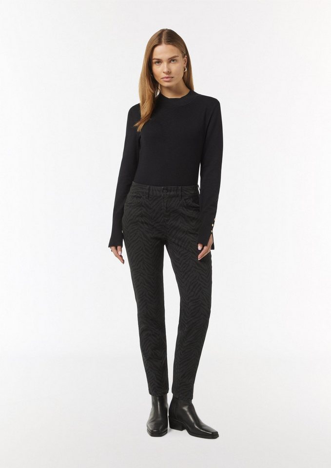 comma Slim-fit-Jeans Jeans-Hose Jeans mit Animal-Print von comma