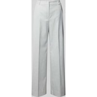 comma Stoffhose mit Gesäßtaschen in Silber, Größe 40 von comma