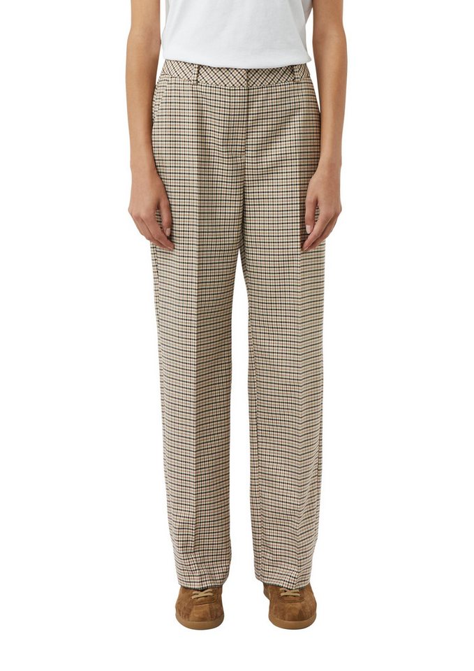 comma Stoffhose mit Karo Muster von comma