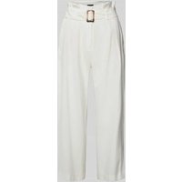 comma Straight Leg Anzughose mit Bundfalten in Offwhite, Größe 44 comma Straight Leg Anzughose mit Bundfalten in Offwhite, Größe 44 von comma