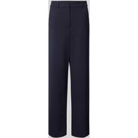 comma Straight Leg Stoffhose mit Gürtelschlaufen in Marine, Größe 40 comma Straight Leg Stoffhose mit Gürtelschlaufen in Marine, Größe 40 von comma