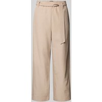 comma Straight Leg Stoffhose mit verkürztem Schnitt in Taupe, Größe 38 comma Straight Leg Stoffhose mit verkürztem Schnitt in Taupe, Größe 38 von comma