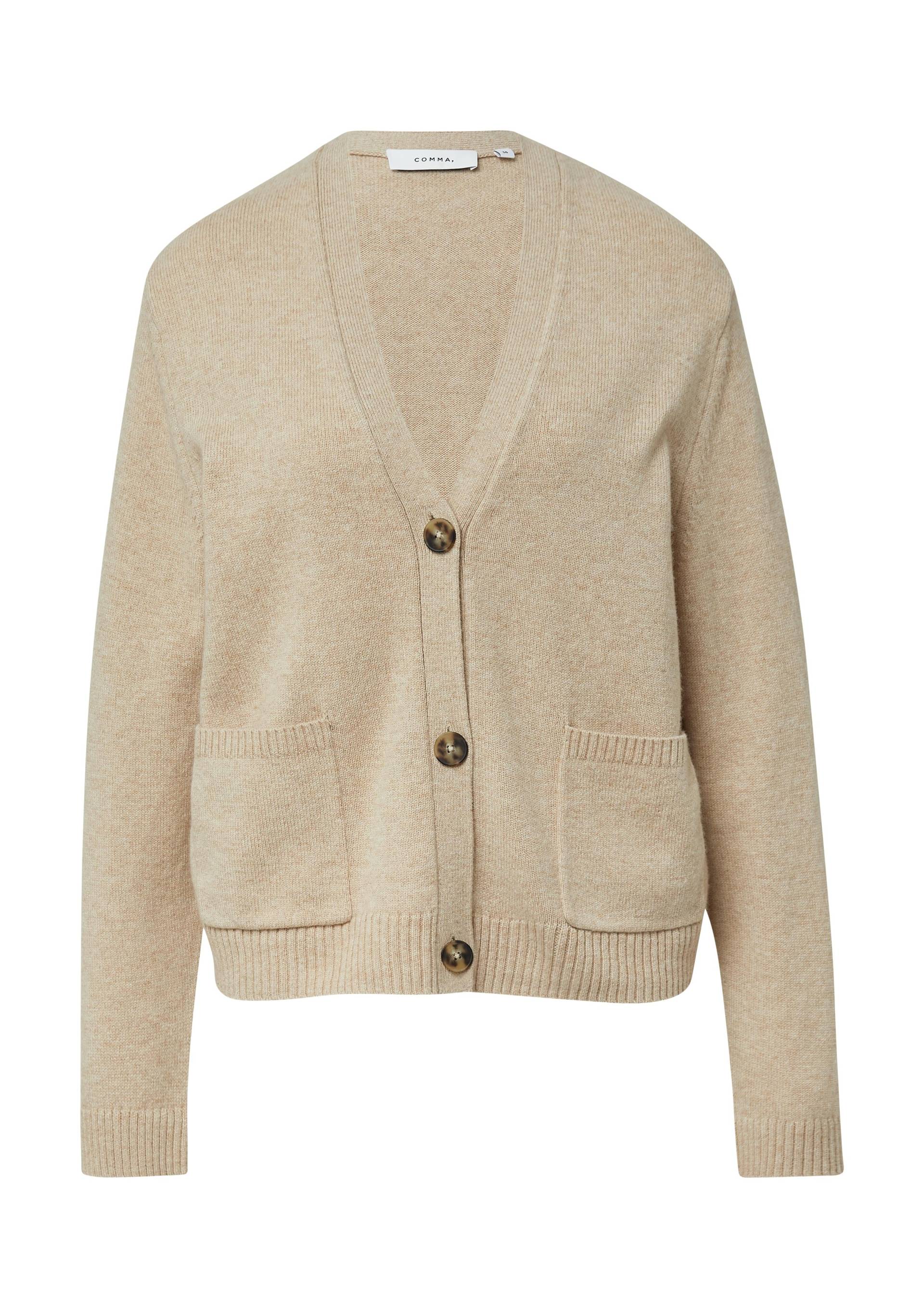 comma - Strickjacke beige - Gr. - 40 von comma