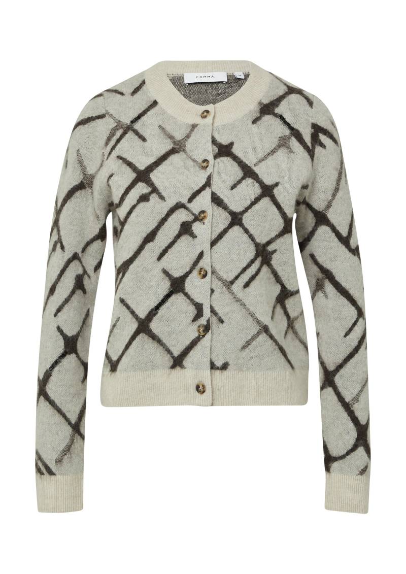 comma - Strickjacke beige - Gr. - 40 von comma