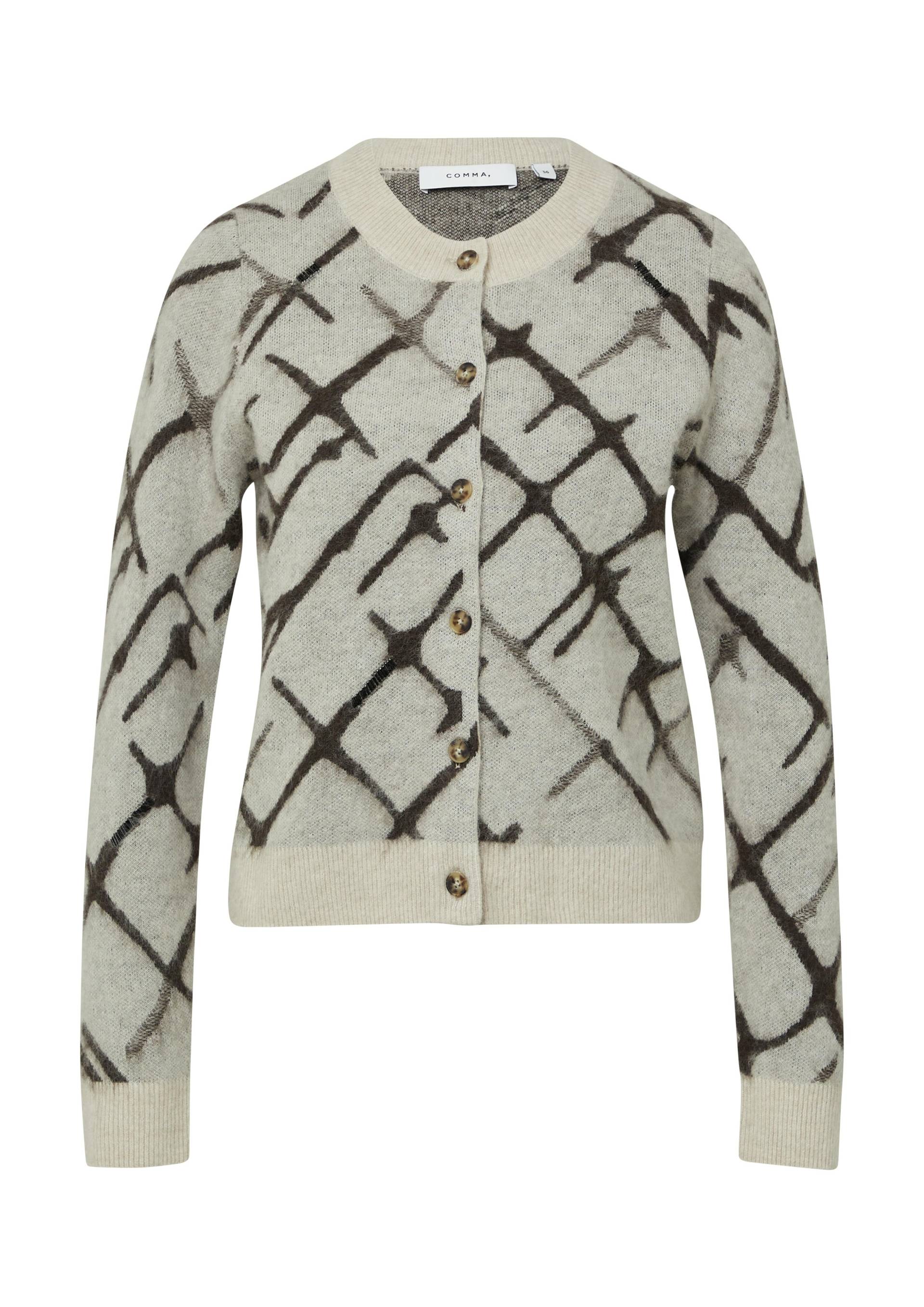 comma - Strickjacke beige - Gr. - 44 von comma